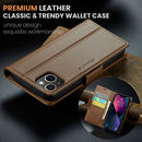 iPhone 14 Plus CaseMe 023 Wallet Flip Cover RFID Protection