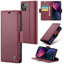 iPhone 14 Plus CaseMe 023 Wallet Flip Cover RFID Protection