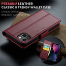 iPhone 14 Plus CaseMe 023 Wallet Flip Cover RFID Protection