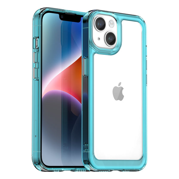 Apple iPhone 14 Plus Soft TPU Bumper Case [Clear Blue]