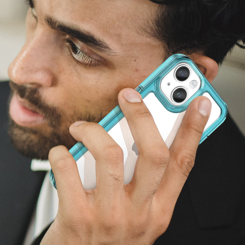 Apple iPhone 14 Plus Soft TPU Bumper Case [Clear Blue]