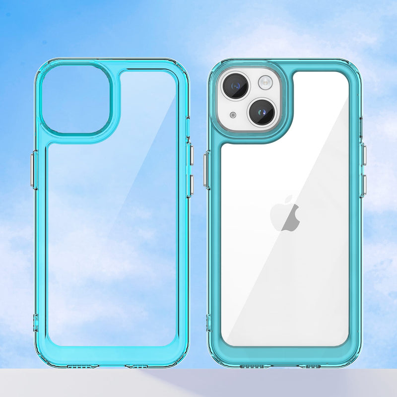 Apple iPhone 14 Soft TPU Bumper Case [Clear Blue]