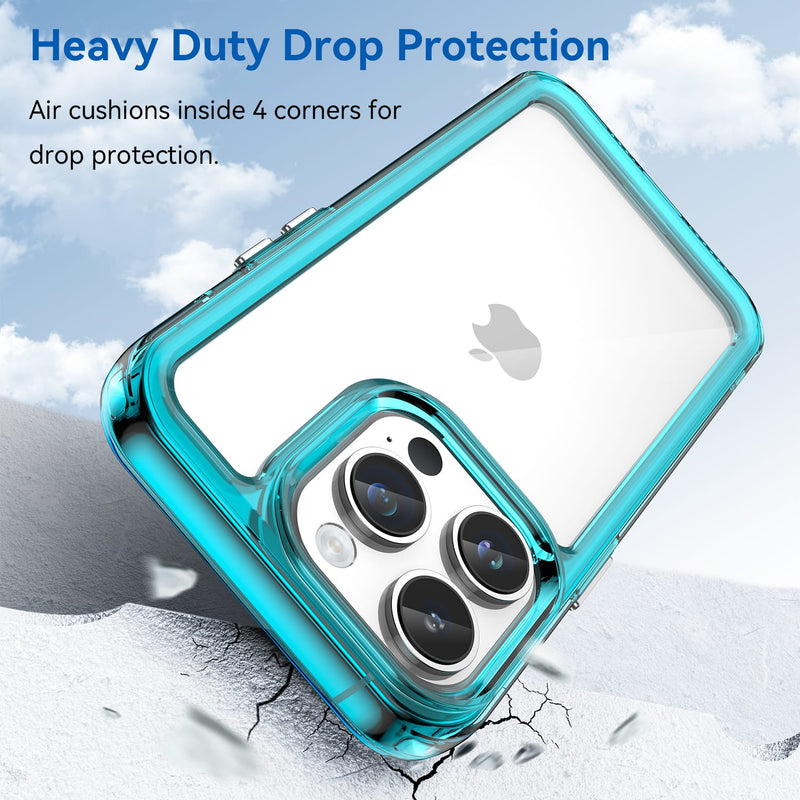 Apple iPhone 14 Pro Max Soft TPU Bumper Case [Clear Blue]