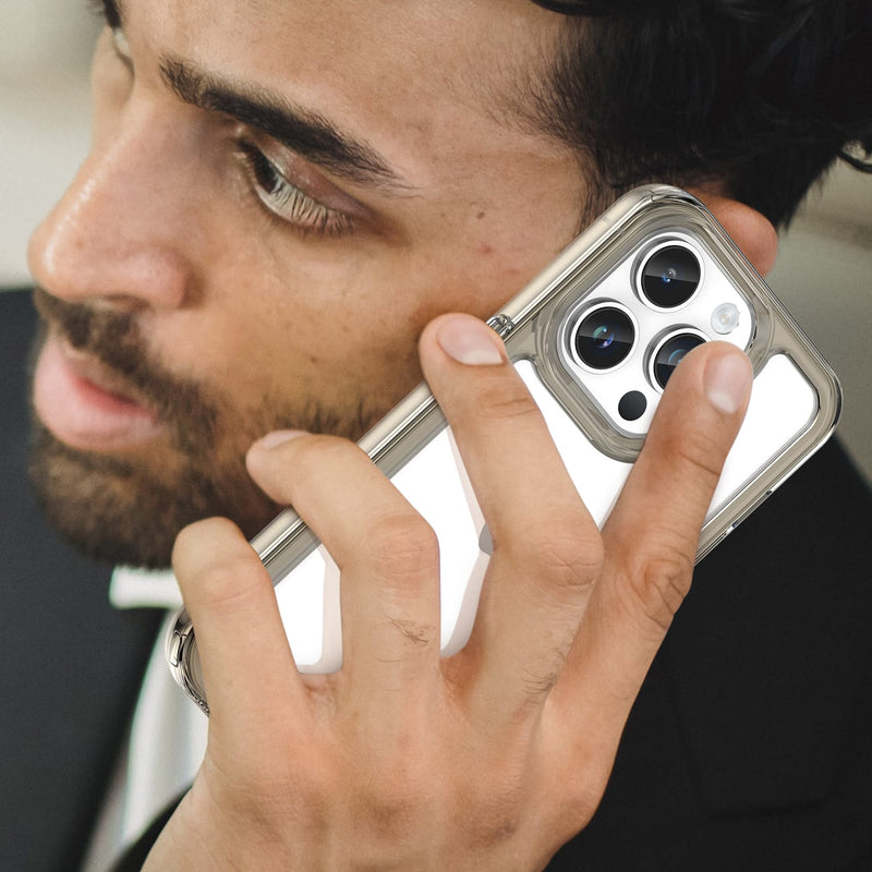 Apple iPhone 14 Pro Max Soft TPU Bumper Case [Clear Grey]