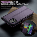 iPhone 15 CaseMe 023 Wallet Flip Cover RFID Protection Card