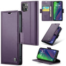 iPhone 15 CaseMe 023 Wallet Flip Cover RFID Protection Card