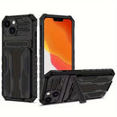 iPhone 15 Heavy Duty Shockproof Case With Card Holder &