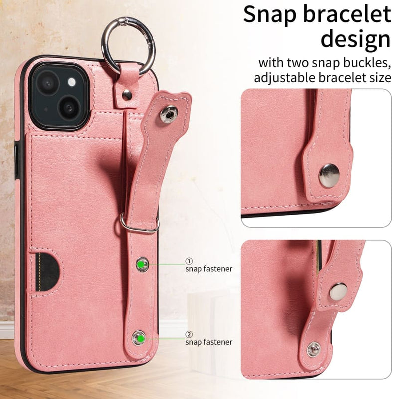 iPhone 15 Plus Case - iPhone 15 Plus / Hand Strap PU Card