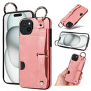 iPhone 15 Plus Case - iPhone 15 Plus / Hand Strap PU Card