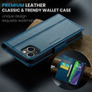 iPhone 15 Plus CaseMe 023 Wallet Flip Cover RFID Protection