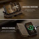 iPhone 15 Crossbody Case with Strap, Card Slots & Zipper Pocket [Coffee]