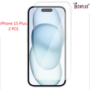 iPhone 15 Plus Tempered Glass Screen Protector 9H – 2 Pack | Premium Protection