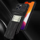 iPhone 15 Pro Heavy Duty Shockproof Case With Card Holder &