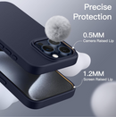 iPhone 14 Pro Silicone Case – Soft Protective Cover (Black, Blue, Red)