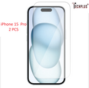 iPhone 15 Pro Tempered Glass Screen Protector 9H – 2 Pack | Premium Protection
