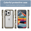 Apple iPhone 15 Pro Soft TPU Bumper Case [Clear Grey]