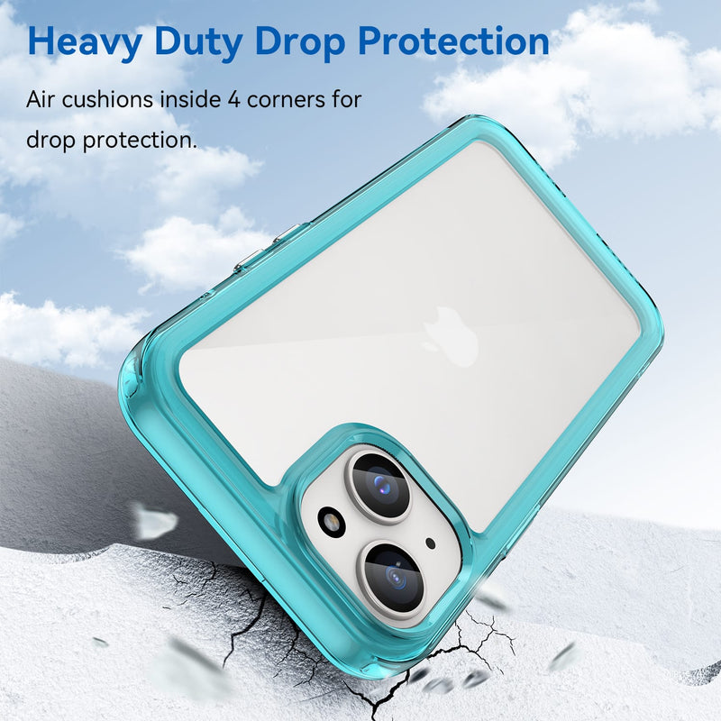Apple iPhone 15 Soft TPU Bumper Case [Clear Blue]