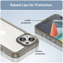 Apple iPhone 15 Soft TPU Bumper Case [Clear Grey]