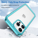 Apple iPhone 15 Pro Max Soft TPU Bumper Case [Clear Blue]