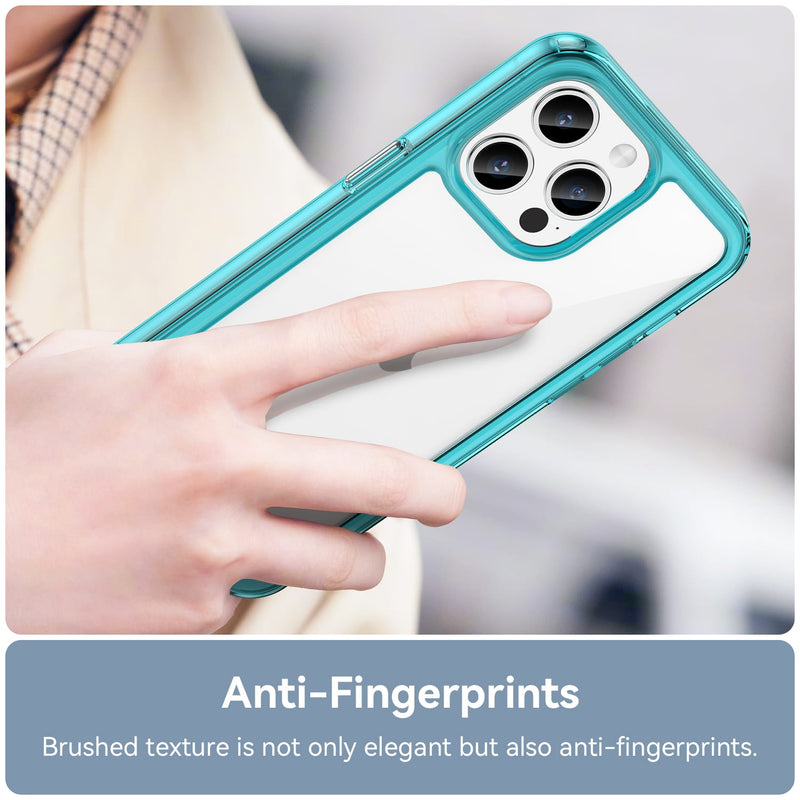 Apple iPhone 15 Pro Max Soft TPU Bumper Case [Clear Blue]