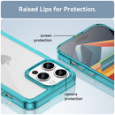 Apple iPhone 15 Pro Max Soft TPU Bumper Case [Clear Blue]