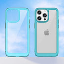 Apple iPhone 15 Pro Max Soft TPU Bumper Case [Clear Blue]