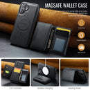 iPhone 16 DG.Ming MagSafe Wallet Case (Black) 4