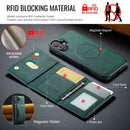 iPhone 16 DG.Ming MagSafe Wallet Case (Green) 6