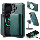 iPhone 16 DG.Ming MagSafe Wallet Case (Green) 2