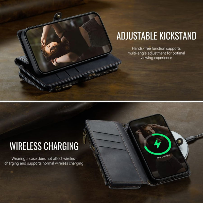 iPhone 16 Plus Crossbody Case with Strap Card Slots &