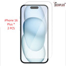 iPhone 16 Plus Tempered Glass Screen Protector 9H – 2 Pack