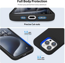 iPhone 15 Pro Silicone Case – Soft Protective Cover (Black, Blue, Red)