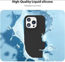 iPhone 16 Pro Silicone Case – Soft Protective Cover (Black, Blue, Red)