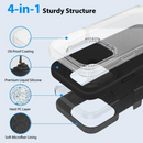 iPhone 14 Pro Silicone Case – Soft Protective Cover (Black, Blue, Red)