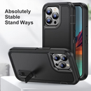 IPhone 16 pro Triple Layer Armor Hard Case with Kickstand