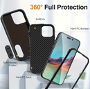 IPhone 16 Pro Max Triple Layer Armor Hard Case with Kickstand
