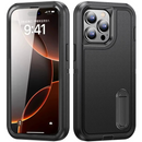 IPhone 16 Pro Max Triple Layer Armor Hard Case with Kickstand