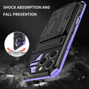 iPhone 16 Pro Heavy Duty Kickstand Card Holder Case