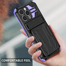 iPhone 16 Pro Heavy Duty Kickstand Card Holder Case