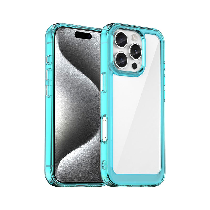 Apple iPhone 16 Pro Soft TPU Bumper Case [Clear Blue]