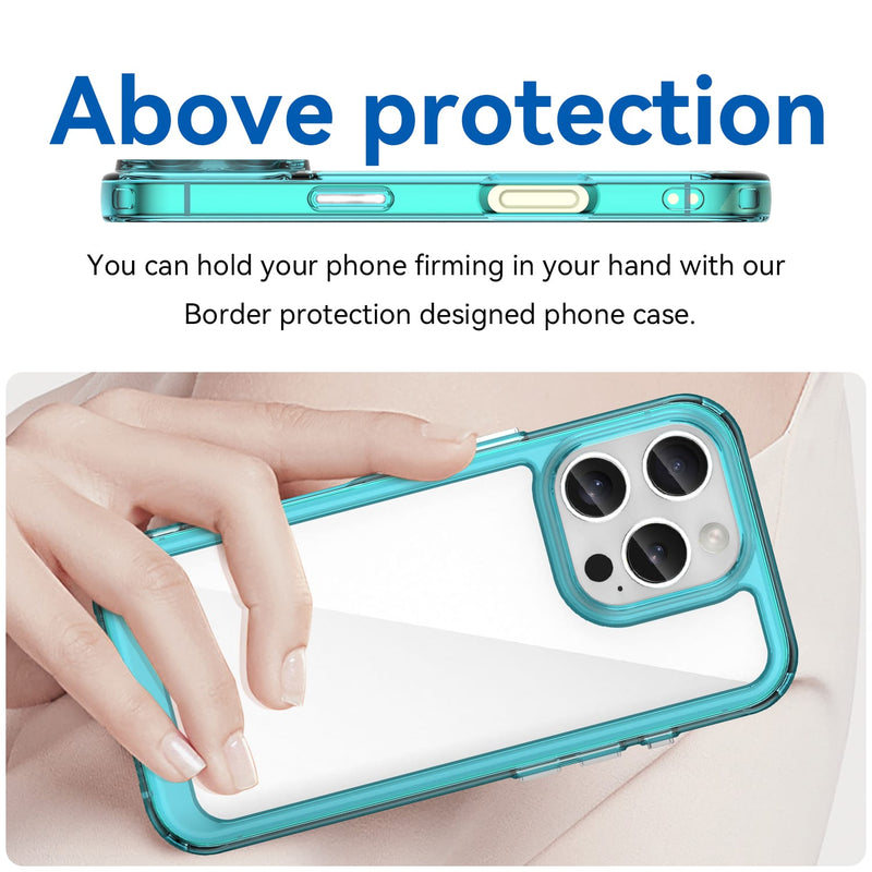 Apple iPhone 16 Pro Soft TPU Bumper Case [Clear Blue]
