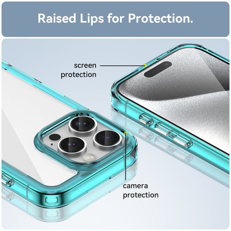 Apple iPhone 16 Pro Soft TPU Bumper Case [Clear Blue]
