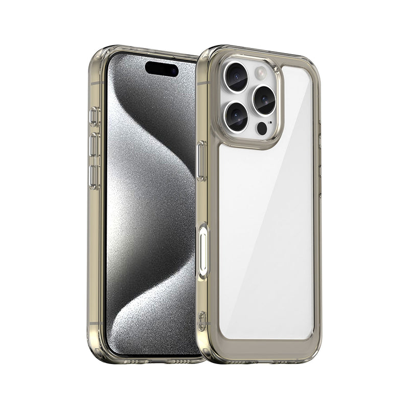 Apple iPhone 16 Pro Soft TPU Bumper Case [Clear Grey]
