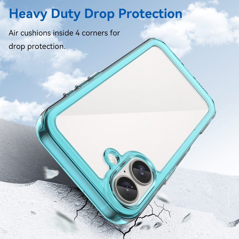 Apple iPhone 16 Soft TPU Bumper Case [Clear Blue]