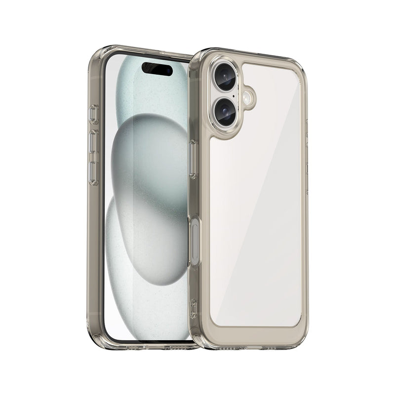 Apple iPhone 16 Soft TPU Bumper Case [Clear Grey]