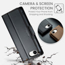 iPhone 16e 17e CaseMe Retro Wallet Case Black 5