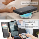 iPhone 16e 17e CaseMe Retro Wallet Case Black 4