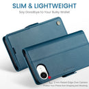 iPhone 16e 17e CaseMe Retro Wallet Case Navy 2
