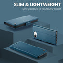 iPhone 16e 17e CaseMe Retro Wallet Case Navy 8
