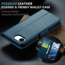 iPhone 16e 17e CaseMe Retro Wallet Case Navy 6